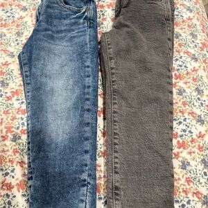 Girl GAP fleece lined Jeans - Blue and Gray